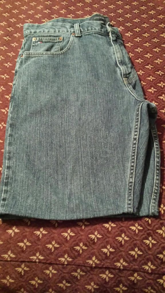 Linda's longs to shorts...recycle your blue jeans!